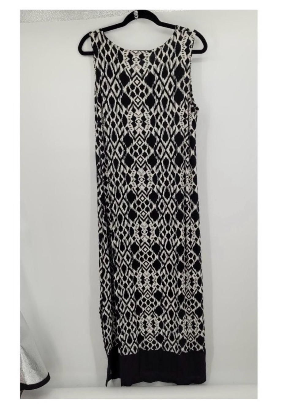 Chicos travelers womens large 2 12 14 black dress sleeveless stretchy slinky